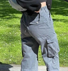 Adjustable Straight Fit Cargo Pants